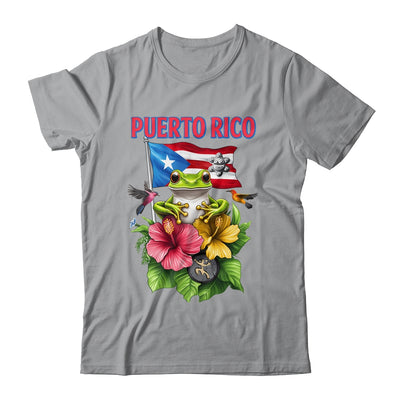 Funny Boricua Coqui Frog Puerto Rico Puerto Rican Flag Shirt & Tank Top | teecentury