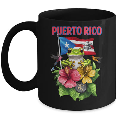 Funny Boricua Coqui Frog Puerto Rico Puerto Rican Flag Mug | teecentury
