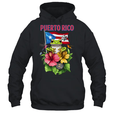 Funny Boricua Coqui Frog Puerto Rico Puerto Rican Flag Shirt & Tank Top | teecentury