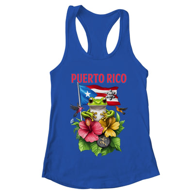 Funny Boricua Coqui Frog Puerto Rico Puerto Rican Flag Shirt & Tank Top | teecentury