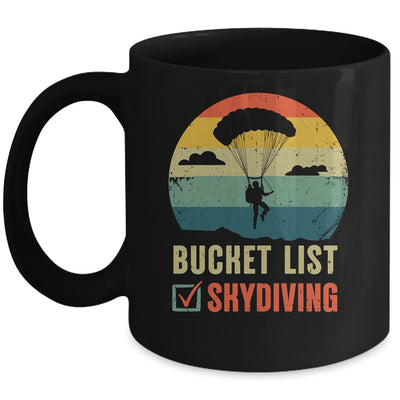 Funny Bucket List Skydiving Art For Men Women Skydiver Mug | teecentury