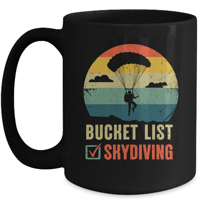 Funny Bucket List Skydiving Art For Men Women Skydiver Mug | teecentury