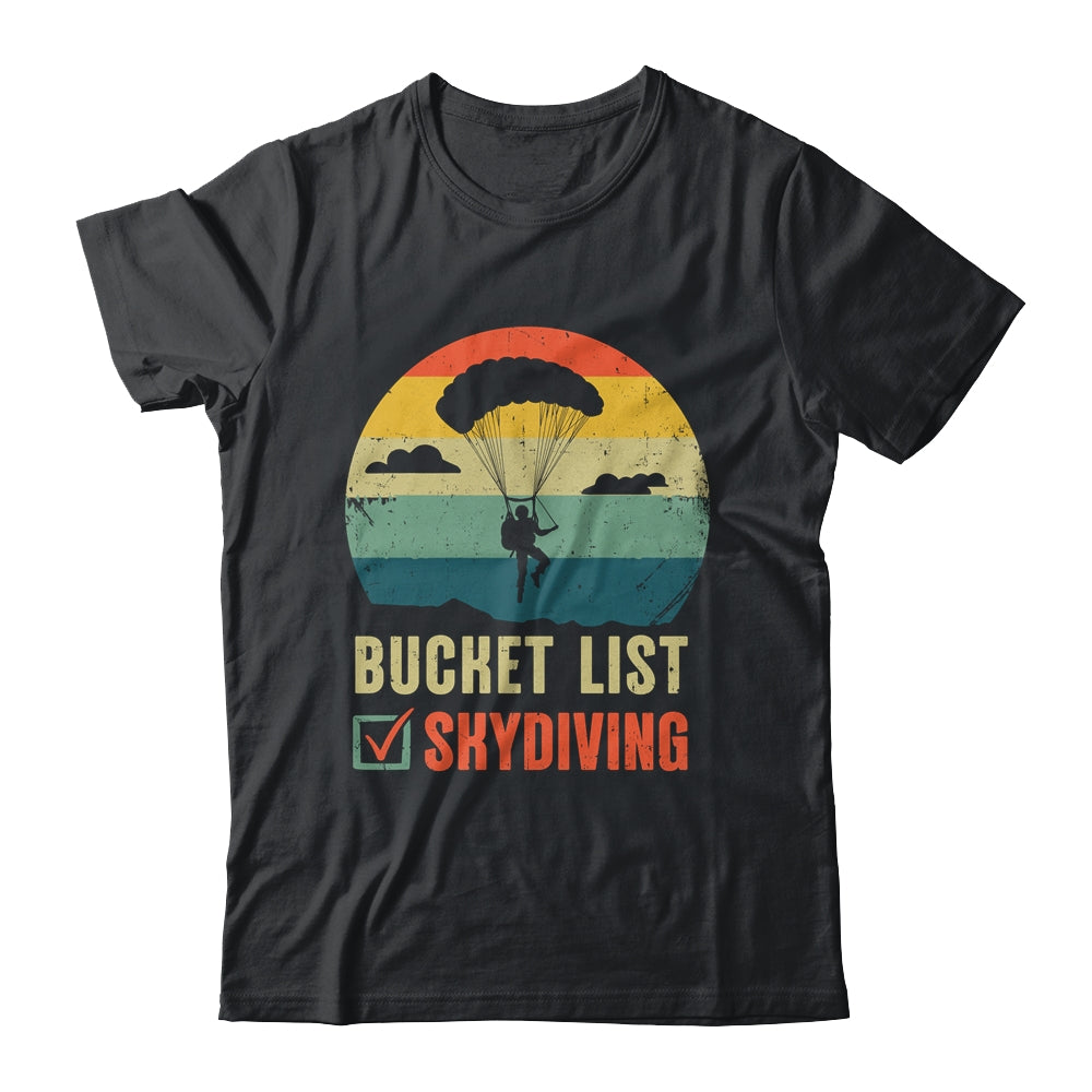 Funny Bucket List Skydiving Art For Men Women Skydiver Shirt & Tank Top | teecentury