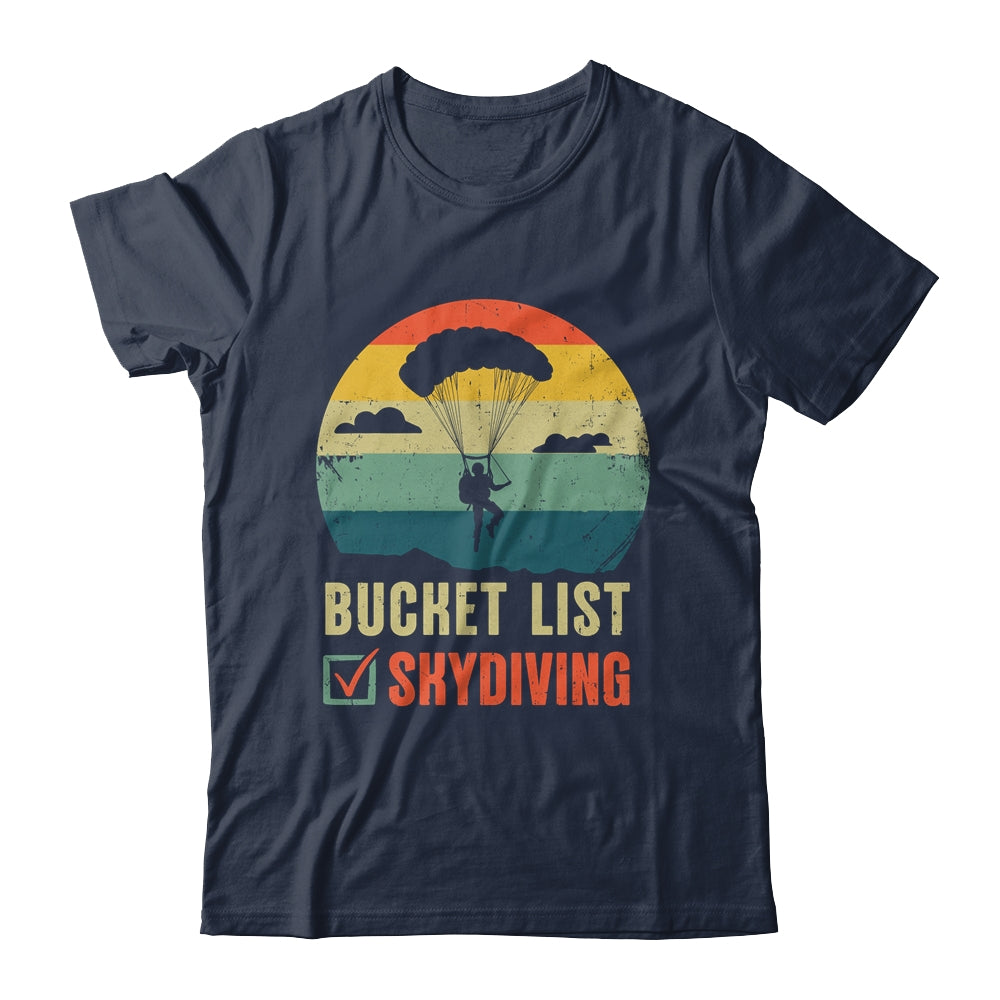 Funny Bucket List Skydiving Art For Men Women Skydiver Shirt & Tank Top | teecentury