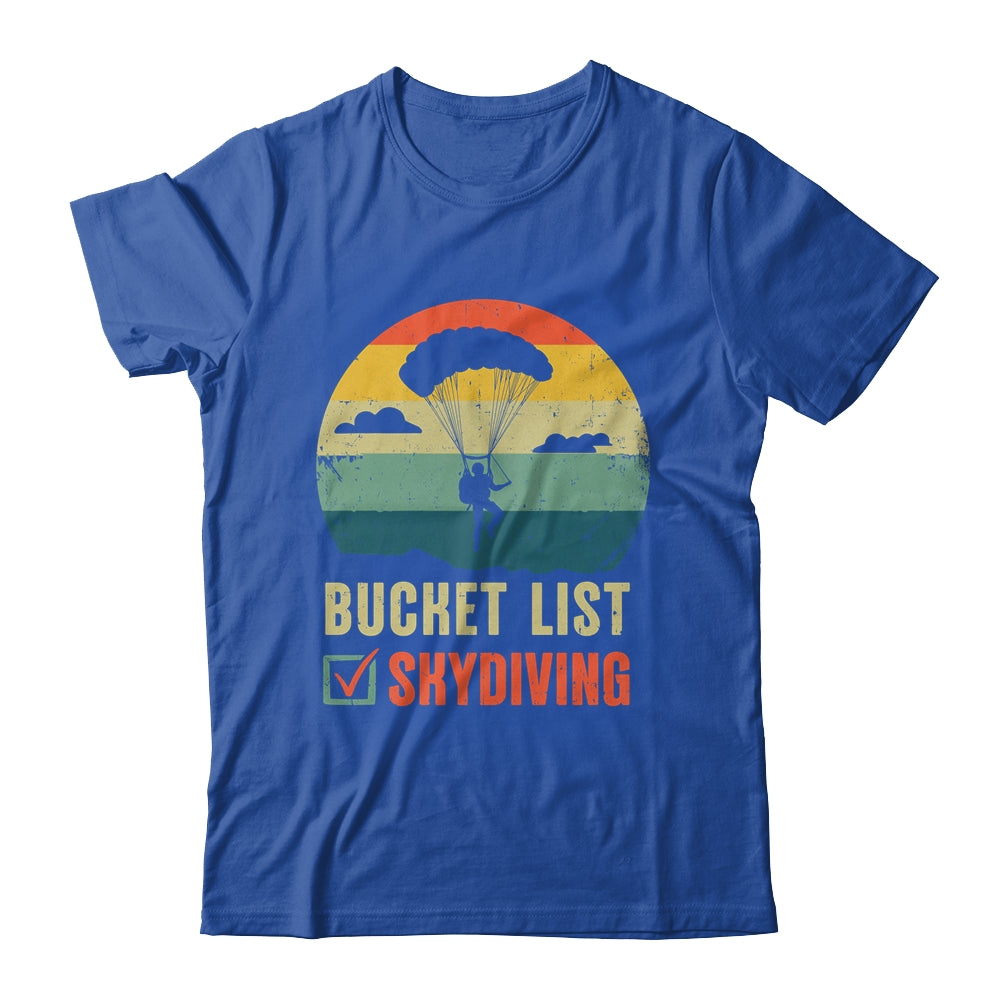 Funny Bucket List Skydiving Art For Men Women Skydiver Shirt & Tank Top | teecentury