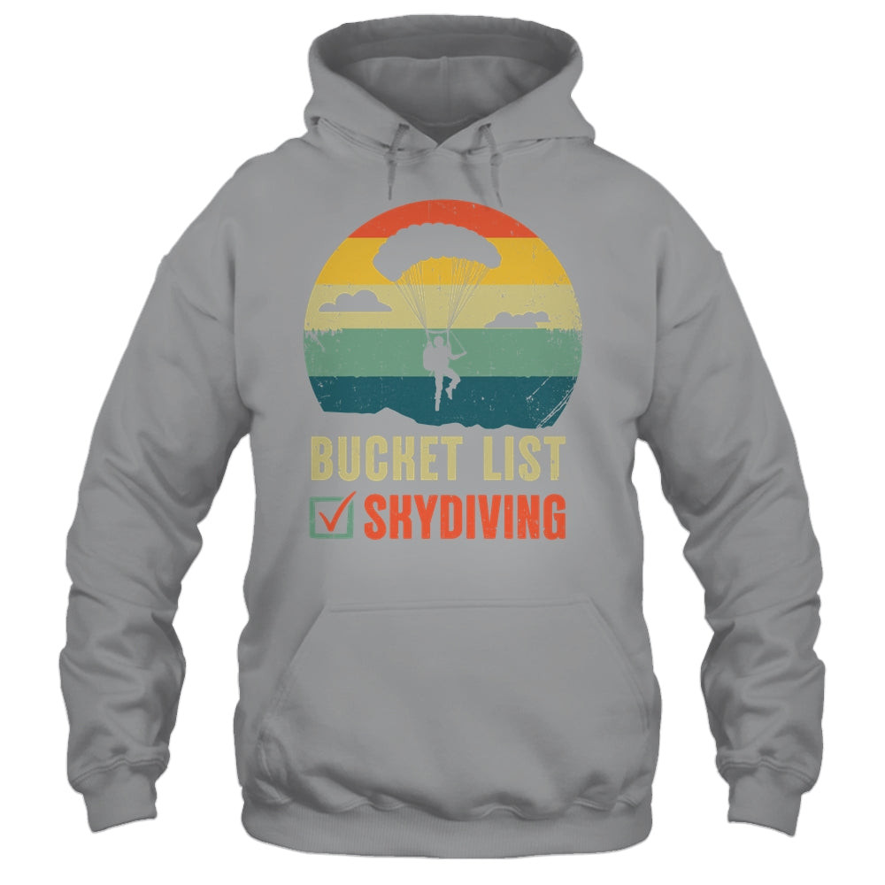 Funny Bucket List Skydiving Art For Men Women Skydiver Shirt & Tank Top | teecentury