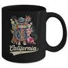 Funny California Stylish Cat In Beach Clothes Mug | teecentury