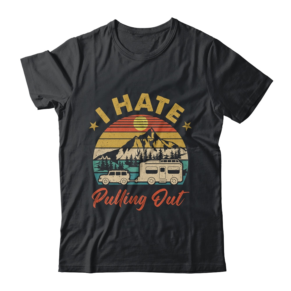 Funny Camping Art For Men Women Camping Trailer Camper Retro Shirt & Tank Top | teecentury