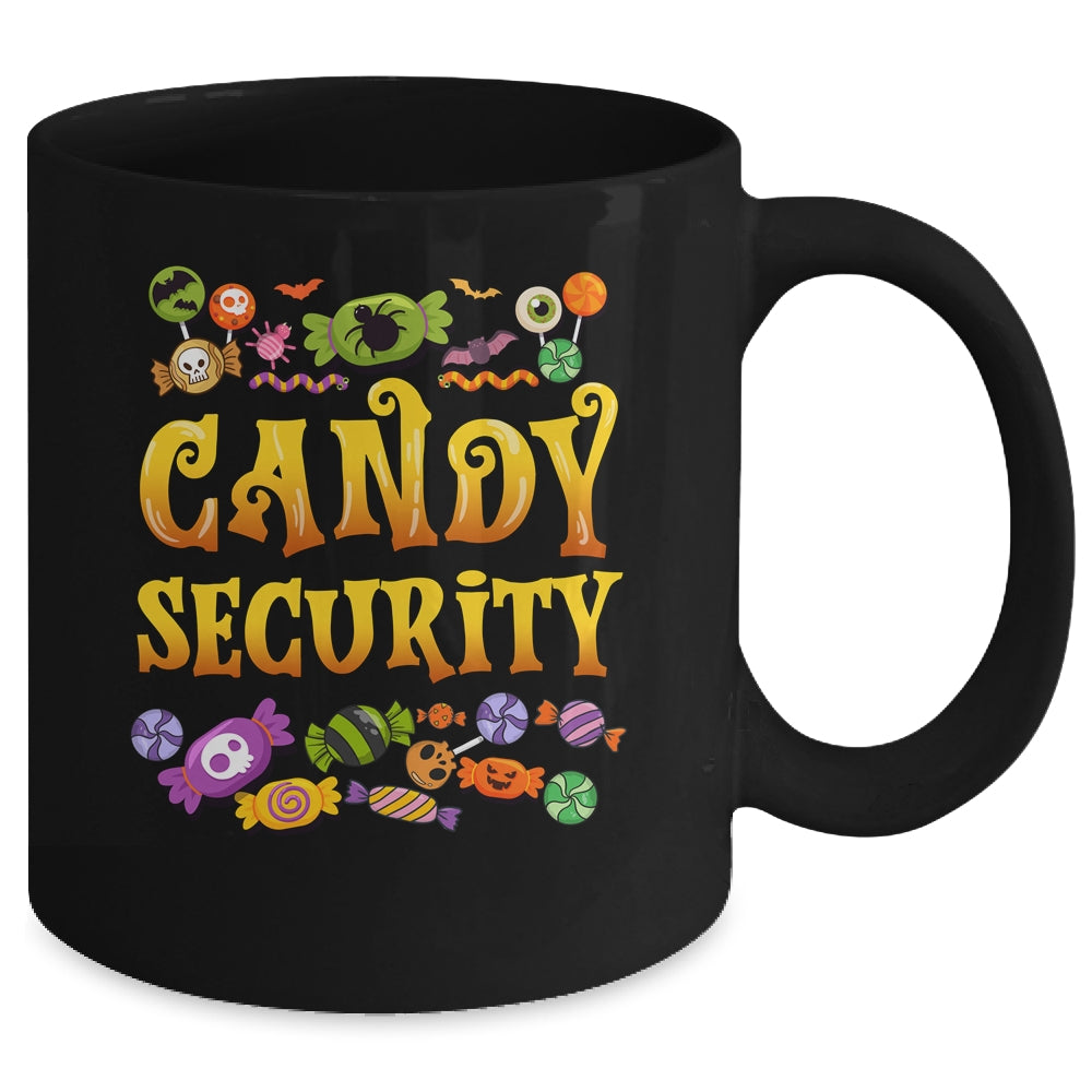 Funny Candy Security Halloween Costume Mug | teecentury