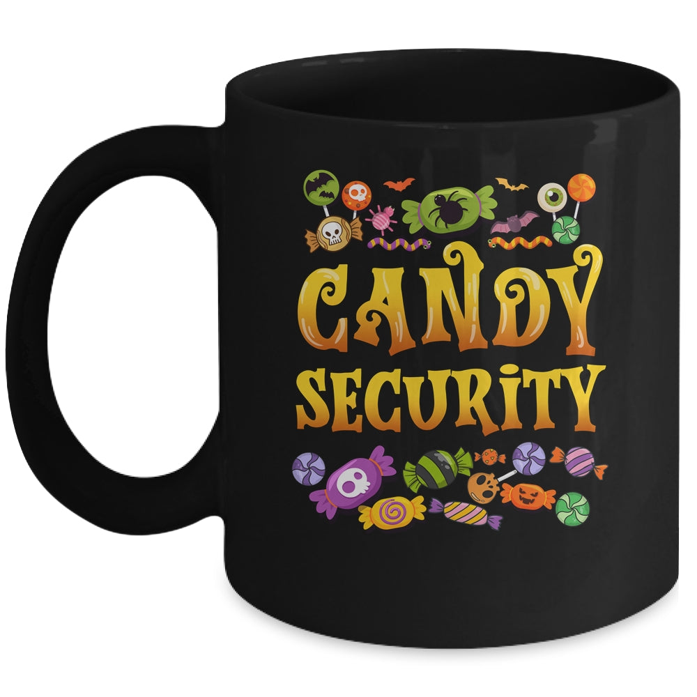 Funny Candy Security Halloween Costume Mug | teecentury