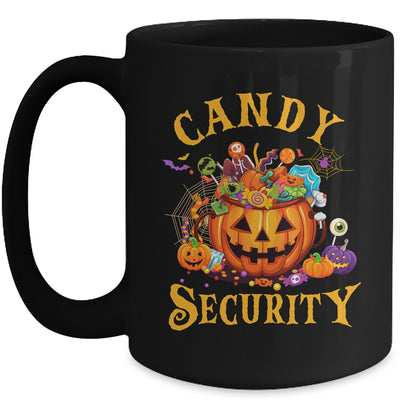 Funny Candy Security Halloween Costume Party Mug | teecentury