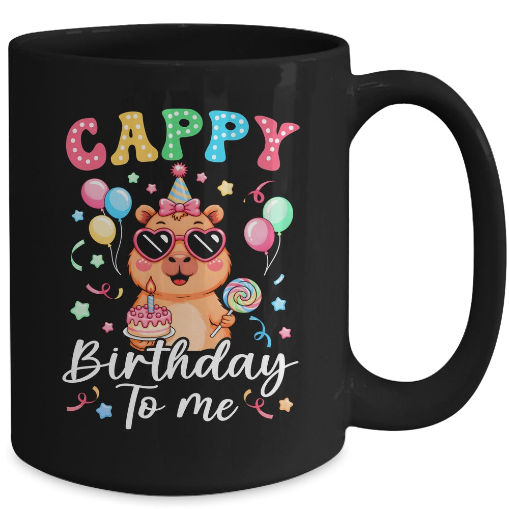 Funny Capybara Birthday To Me Cute Girls Birthday Capybara Mug | teecentury