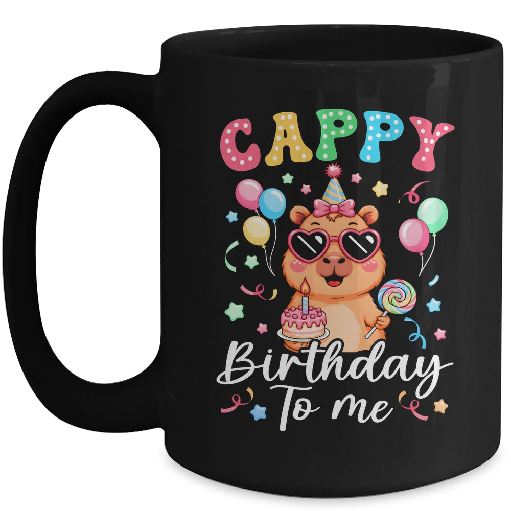 Funny Capybara Birthday To Me Cute Girls Birthday Capybara Mug | teecentury