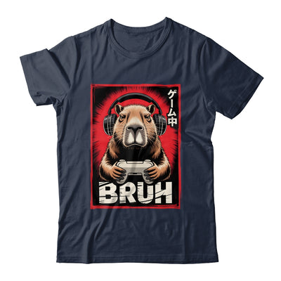 Funny Capybara Gamer Bruh Graphic Men Boys Teens Gaming Shirt & Hoodie | teecentury