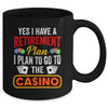 Funny Casino Poker For Men Cool Retired Retirement Plan Mug | teecentury