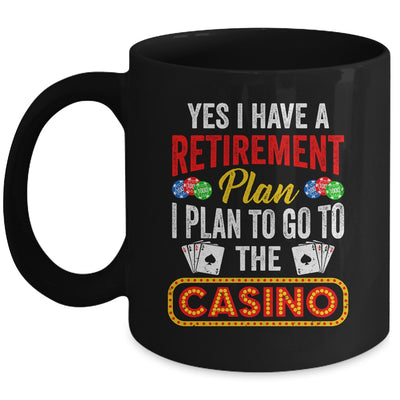 Funny Casino Poker For Men Cool Retired Retirement Plan Mug | teecentury