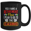 Funny Casino Poker For Men Cool Retired Retirement Plan Mug | teecentury