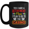 Funny Casino Poker For Men Cool Retired Retirement Plan Mug | teecentury