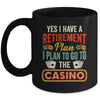 Funny Casino Poker For Men Vintage Retired Retirement Plan Mug | teecentury