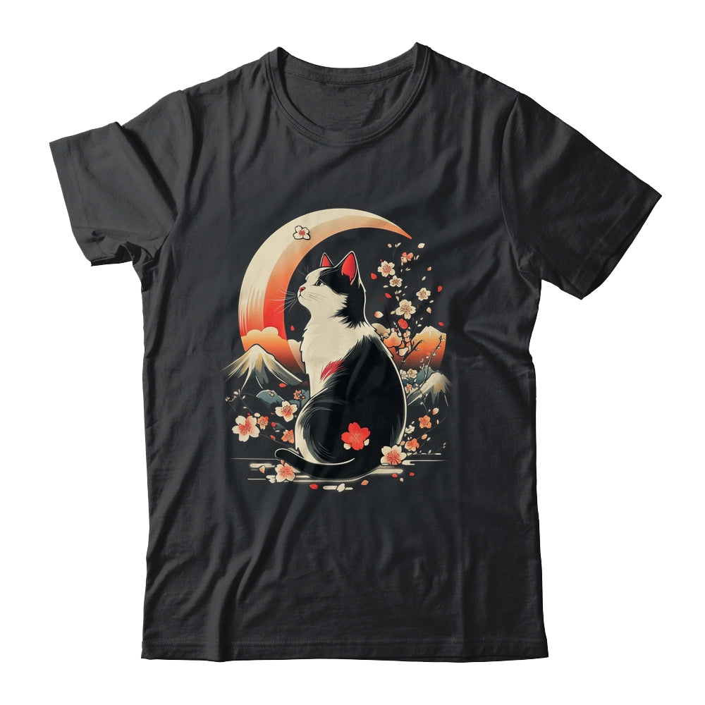 Funny Cat Anime Japanese Kawaii Retro Men Women Kids Graphic Shirt & Tank Top | teecentury