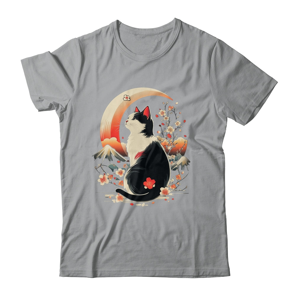 Funny Cat Anime Japanese Kawaii Retro Men Women Kids Graphic Shirt & Tank Top | teecentury