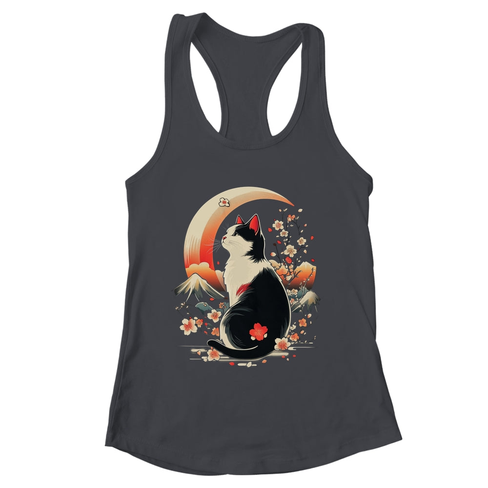Funny Cat Anime Japanese Kawaii Retro Men Women Kids Graphic Shirt & Tank Top | teecentury