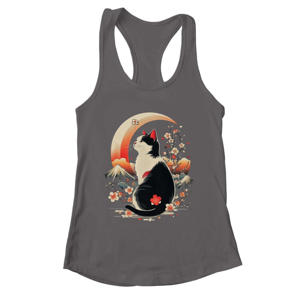 Funny Cat Anime Japanese Kawaii Retro Men Women Kids Graphic Shirt & Tank Top | teecentury