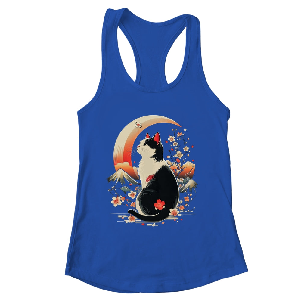Funny Cat Anime Japanese Kawaii Retro Men Women Kids Graphic Shirt & Tank Top | teecentury