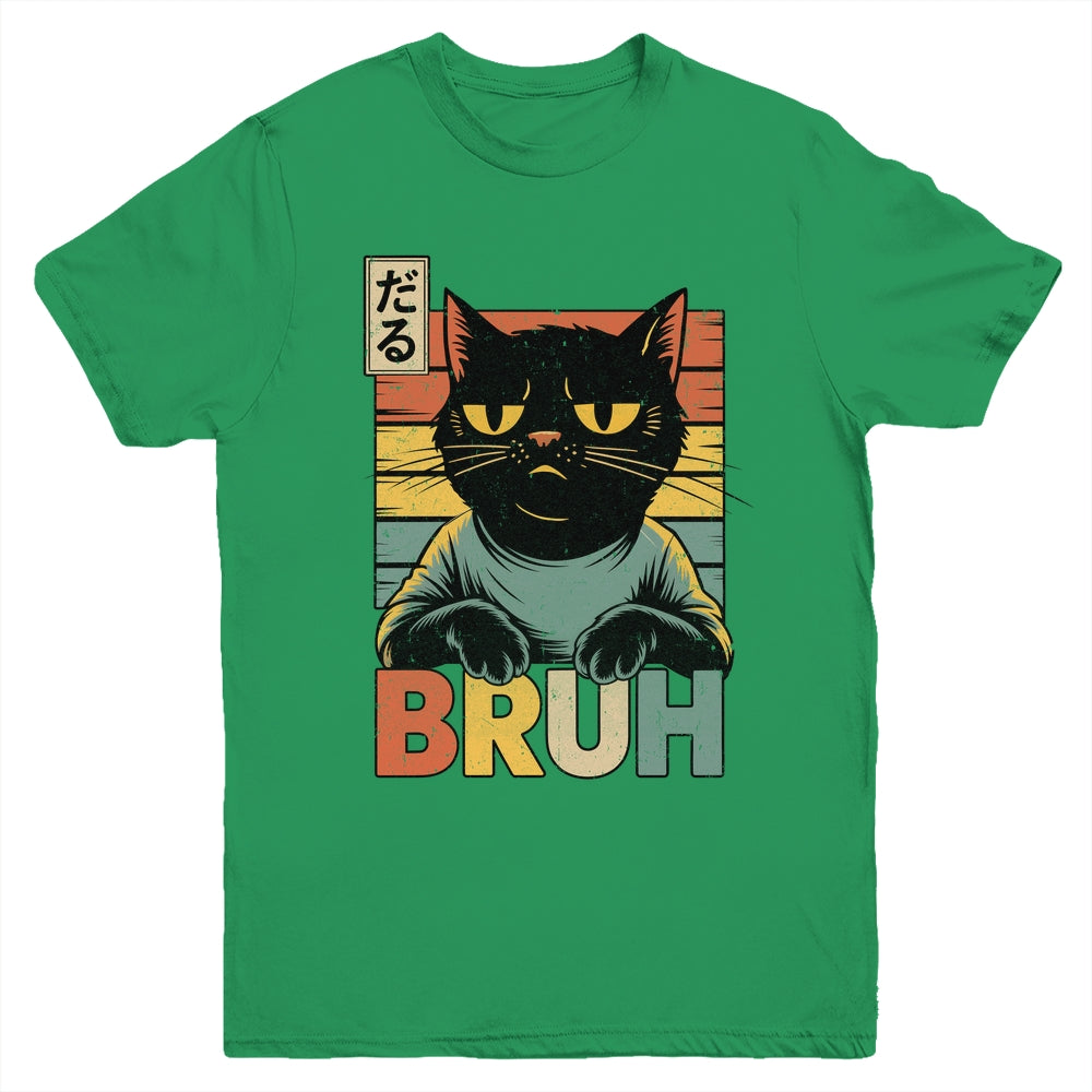 Funny Cat BRUH Teen Boys Girls Men Women Meme Japanese Anime Youth Shirt | teecentury