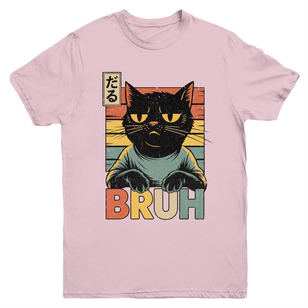 Funny Cat BRUH Teen Boys Girls Men Women Meme Japanese Anime Youth Shirt | teecentury