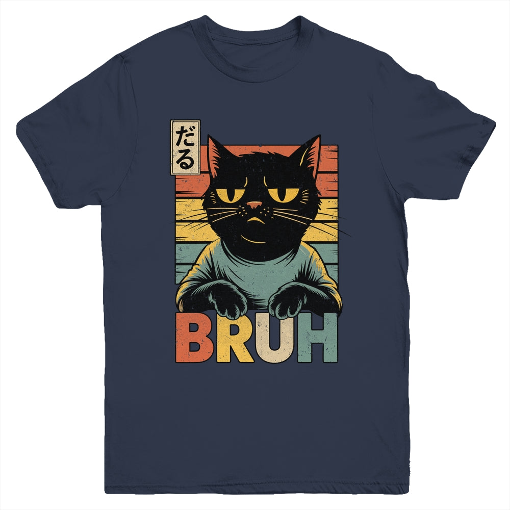 Funny Cat BRUH Teen Boys Girls Men Women Meme Japanese Anime Youth Shirt | teecentury