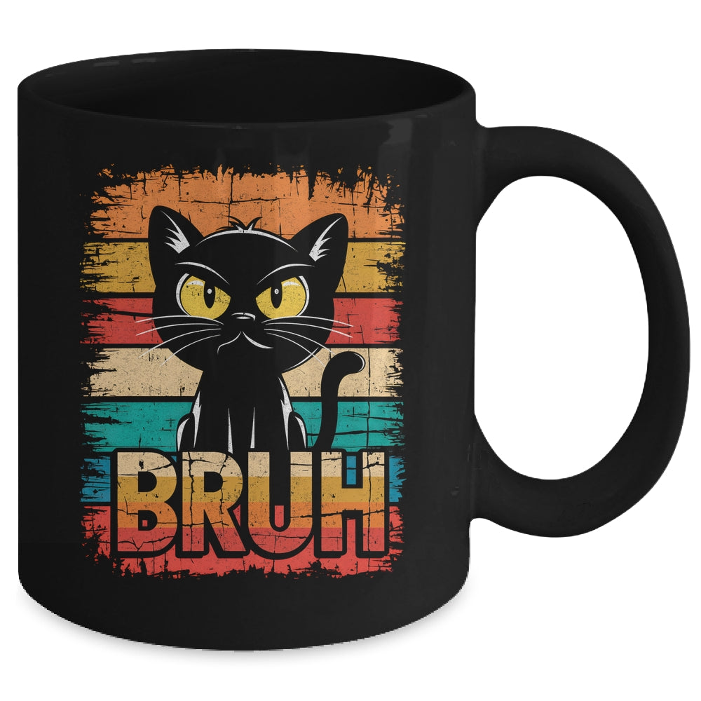 Funny Cat Bruh For Teens Boys Girls Men Women Meme Graphic Mug | teecentury