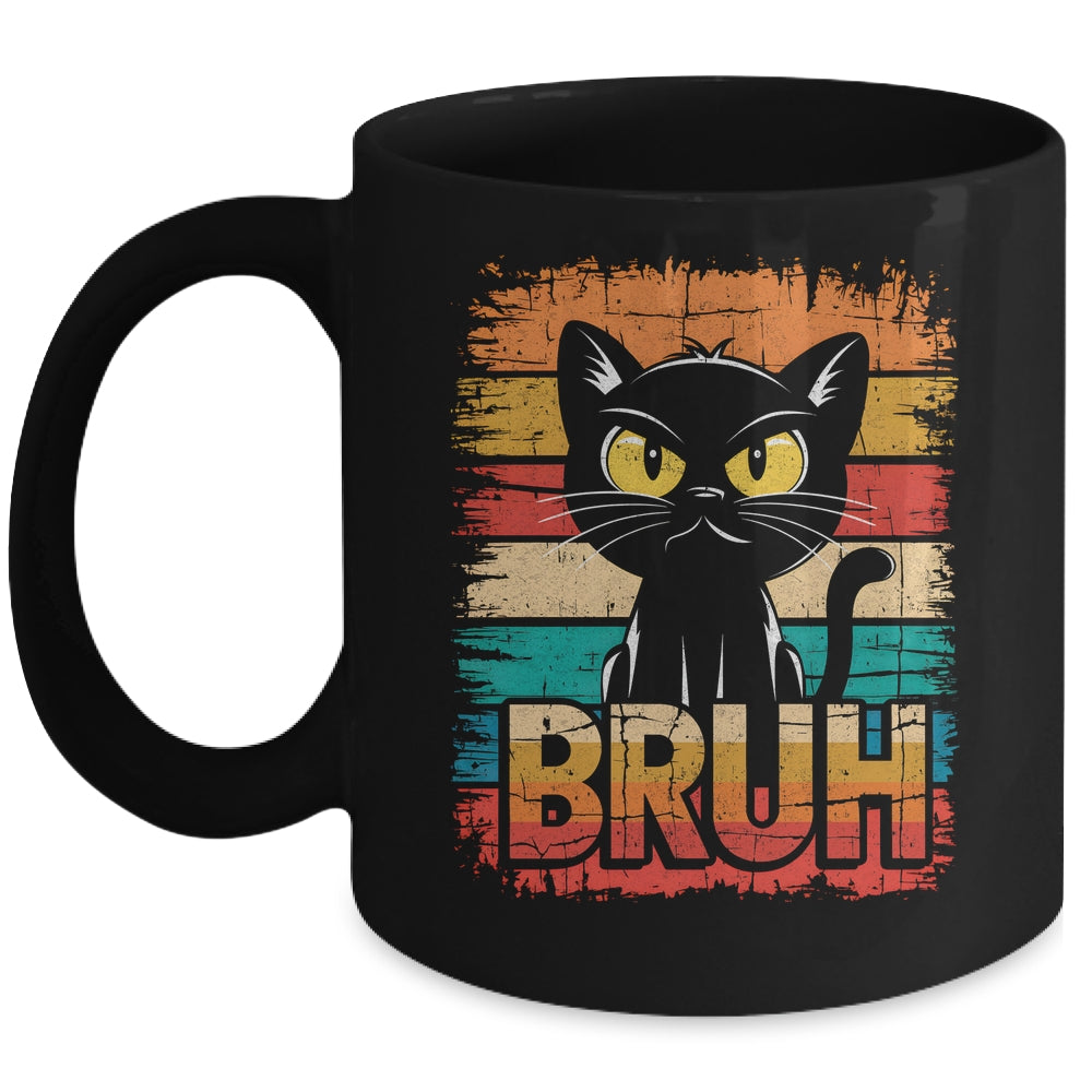 Funny Cat Bruh For Teens Boys Girls Men Women Meme Graphic Mug | teecentury