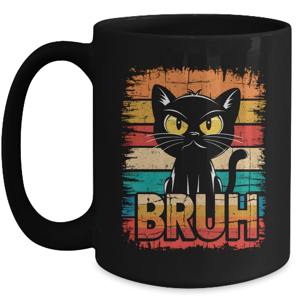 Funny Cat Bruh For Teens Boys Girls Men Women Meme Graphic Mug | teecentury