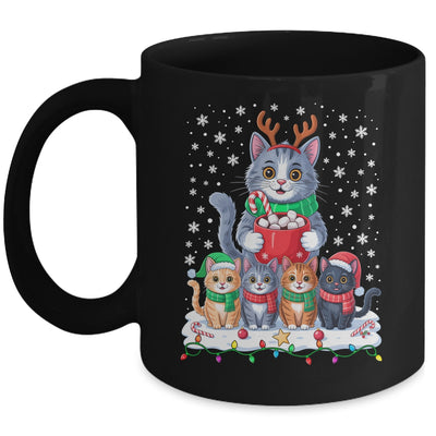 Funny Cat Christmas Holiday Santa Design Lover Men Women Mug | teecentury