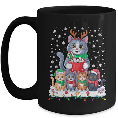 Funny Cat Christmas Holiday Santa Design Lover Men Women Mug | teecentury