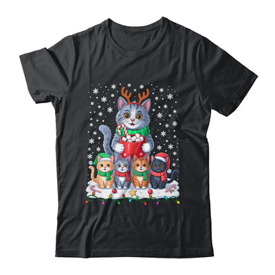 Funny Cat Christmas Holiday Santa Design Lover Men Women Shirt & Sweatshirt | teecentury
