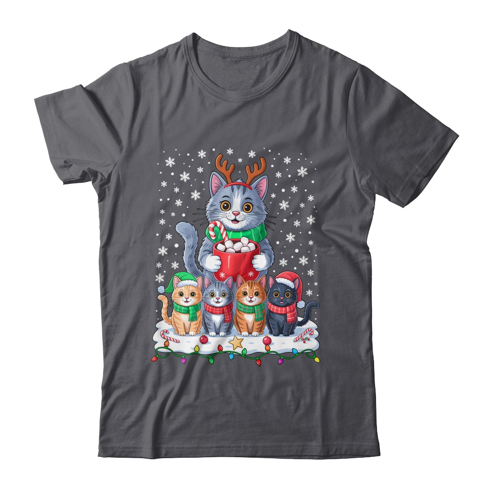 Funny Cat Christmas Holiday Santa Design Lover Men Women Shirt & Sweatshirt | teecentury