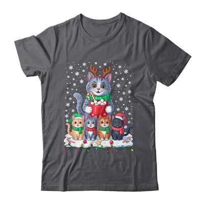 Funny Cat Christmas Holiday Santa Design Lover Men Women Shirt & Sweatshirt | teecentury
