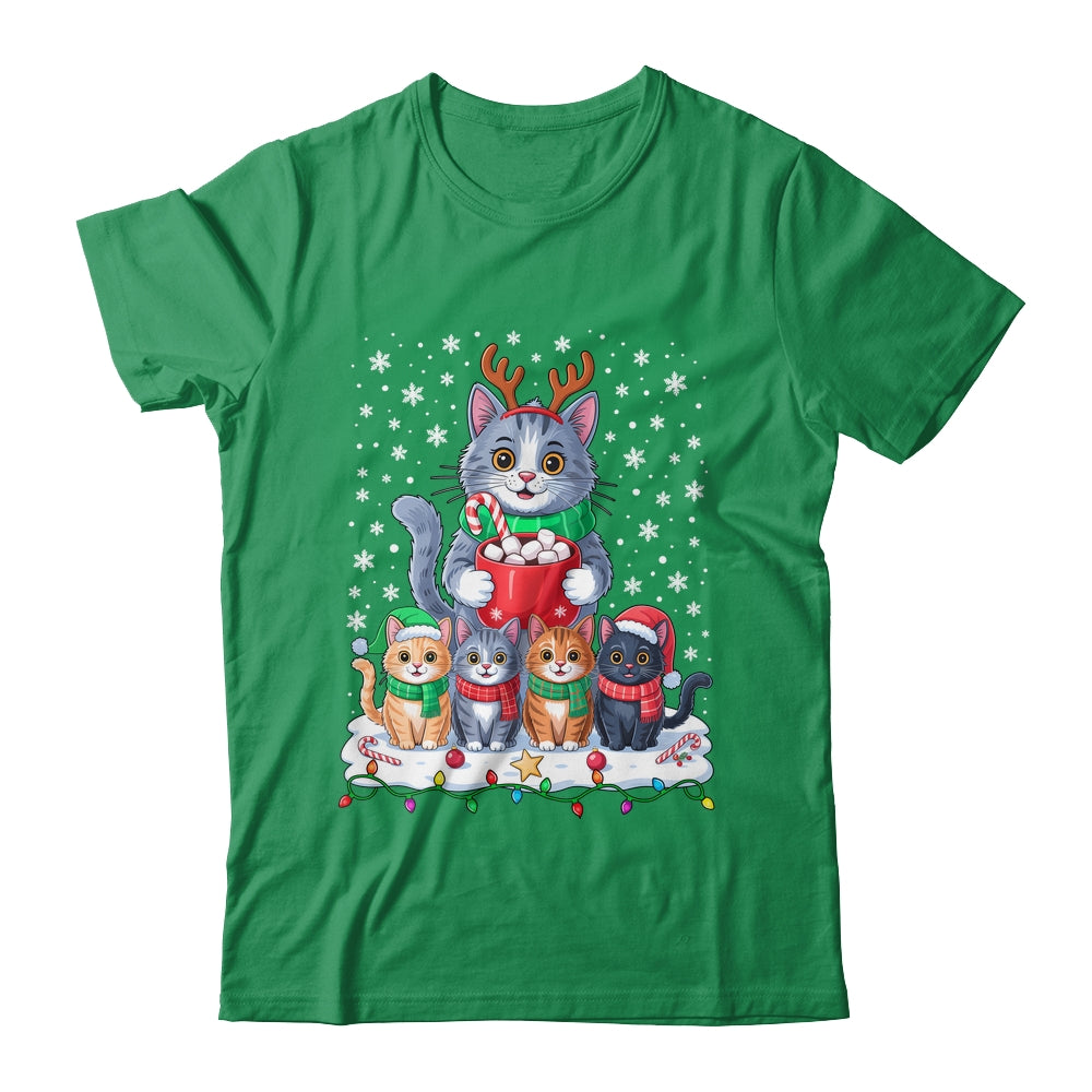 Funny Cat Christmas Holiday Santa Design Lover Men Women Shirt & Sweatshirt | teecentury
