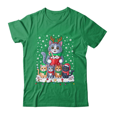Funny Cat Christmas Holiday Santa Design Lover Men Women Shirt & Sweatshirt | teecentury