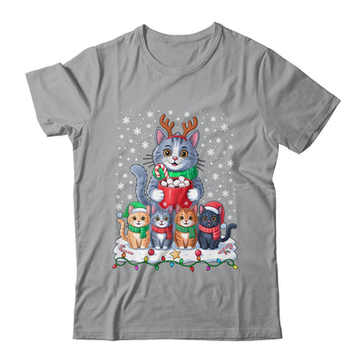 Funny Cat Christmas Holiday Santa Design Lover Men Women Shirt & Sweatshirt | teecentury