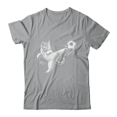 Funny Cat Soccer Ball Graphic Playing Football Cat Men Women Shirt & Hoodie | teecentury