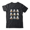 Funny Cats Reading Halloween Cute Cats Ghosts Reading Books Shirt & Sweatshirt | teecentury