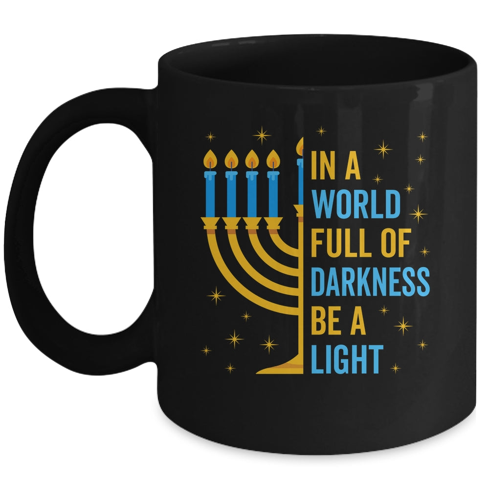 Funny Chanukah Hanukkah A Light Happy Hanukkah Menorah Mug | teecentury