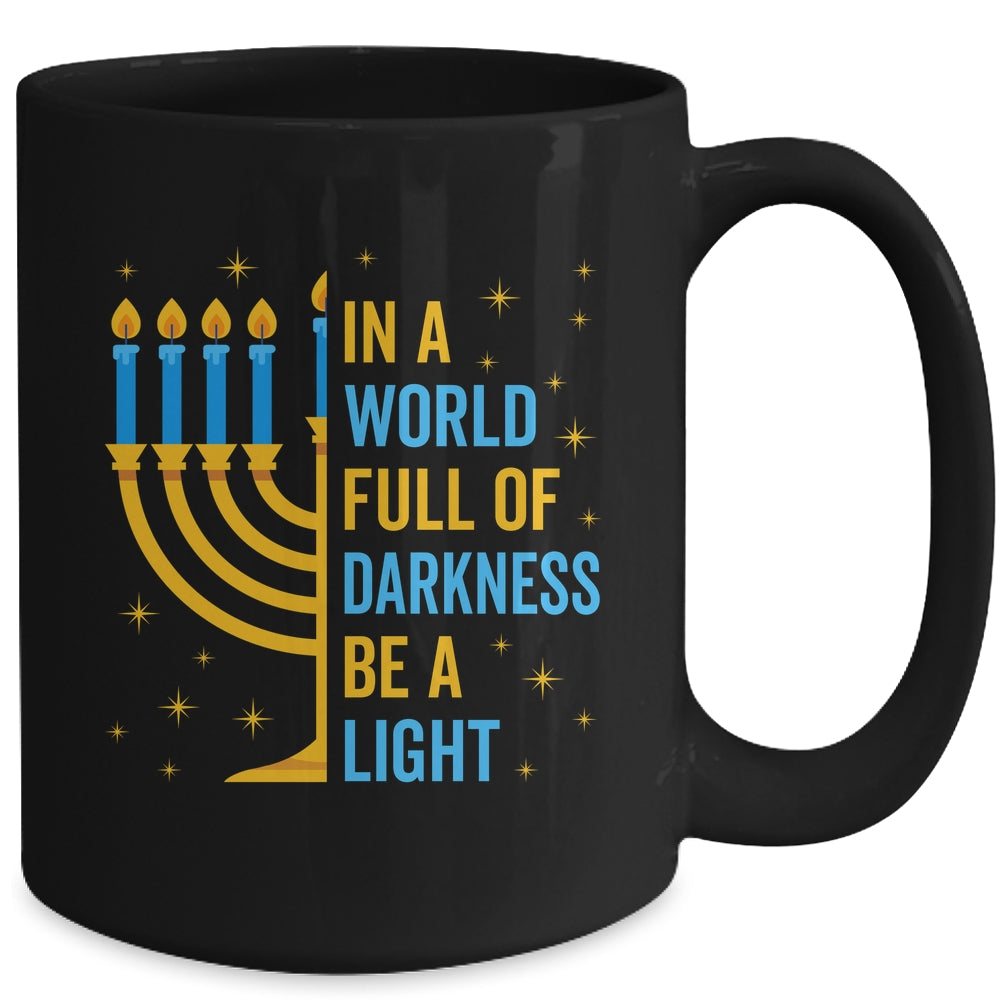 Funny Chanukah Hanukkah A Light Happy Hanukkah Menorah Mug | teecentury