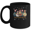 Funny Chicken Christmas Lights Farm Animal Cute Xmas Holiday Mug | teecentury