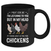 Funny Chicken Farmer Design Women Men Getting A Lot Chickens Mug | teecentury