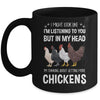 Funny Chicken Farmer Design Women Men Getting A Lot Chickens Mug | teecentury