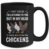 Funny Chicken Farmer Design Women Men Getting A Lot Chickens Mug | teecentury